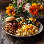 Load image into Gallery viewer, BBQ Chicken Meal Box + Flowers
